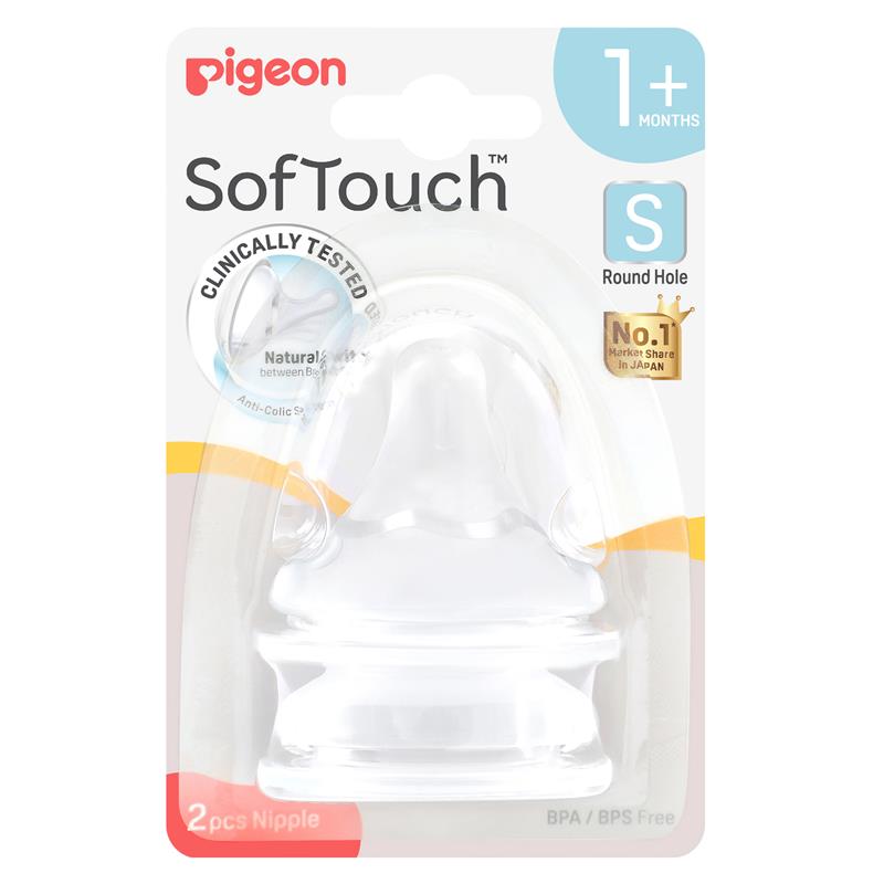 Load image into Gallery viewer, Pigeon SofTouch Teat S 2 Pack
