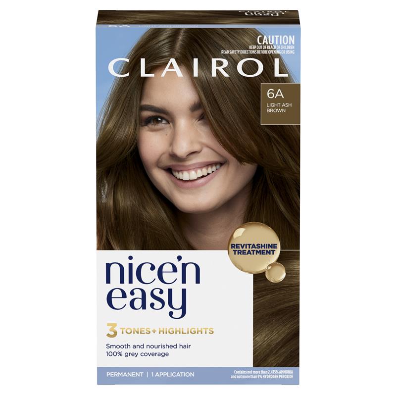 Load image into Gallery viewer, Clairol Nice N Easy 6A Natural Light Ash Brown Permanent Hair Colour
