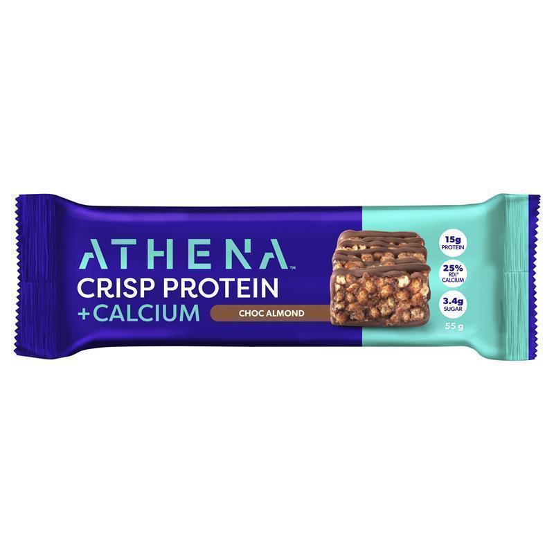 Load image into Gallery viewer, Athena Crisp Protein + Calcium Choc Almond 55g
