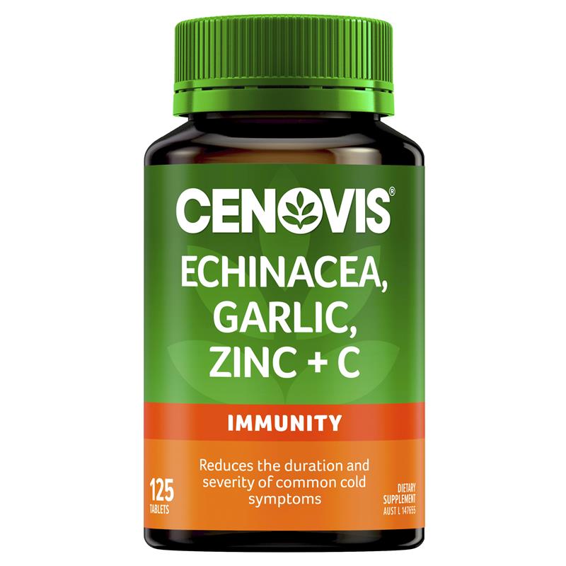 Load image into Gallery viewer, Cenovis Echinacea, Garlic, Zinc + C 125 Tablets
