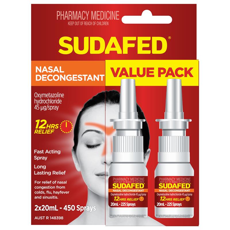Load image into Gallery viewer, Sudafed Nasal Spray Pump Twin Pack
