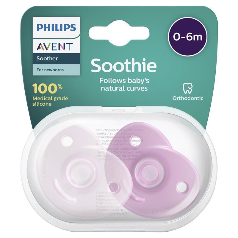 Load image into Gallery viewer, Avent Soothie 0-6 Months Pink 2 Pack
