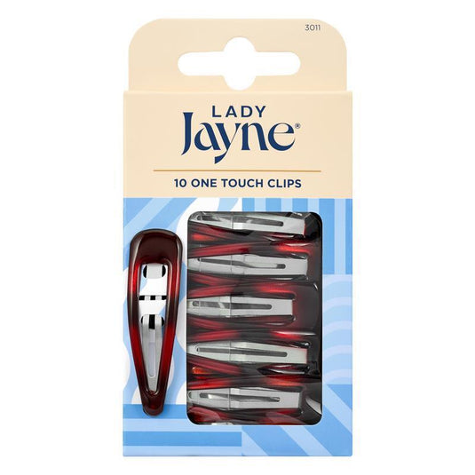 Lady Jayne One Touch Clips, Shell, Pk10