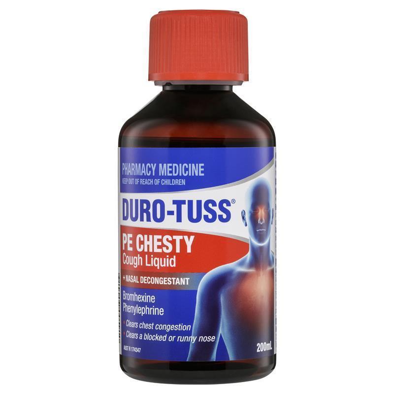 Load image into Gallery viewer, DURO-TUSS PE Chesty Cough Liquid + Nasal Decongestant 200mL
