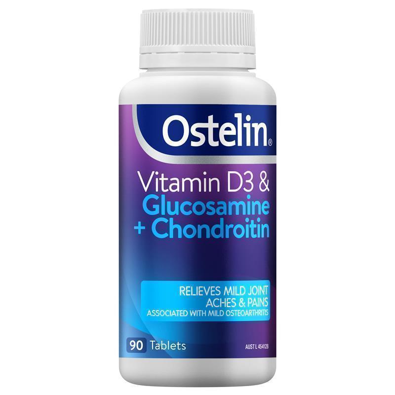 Load image into Gallery viewer, Ostelin Vit D &amp; Glucosamine + Chond 90 Tablets

