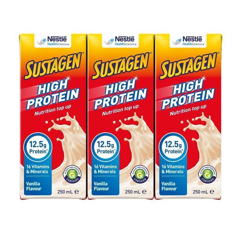 Load image into Gallery viewer, Sustagen Ready to Drink Multipack Vanilla 3 x 250ml
