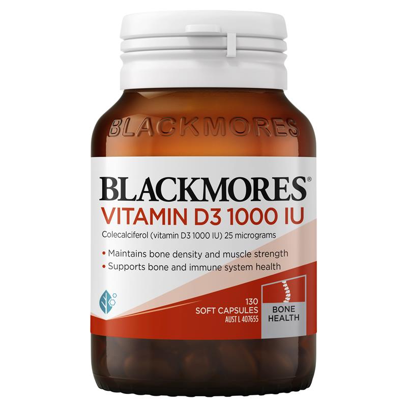 Load image into Gallery viewer, Blackmores Vitamin D3 1000IU 130 Capsules
