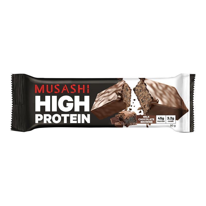 Load image into Gallery viewer, Musashi High Protein Bar Chocolate Brownie 90g
