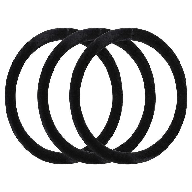 Load image into Gallery viewer, Lady Jayne 17024BK Velvet Hair Elastic Black 8 Pack
