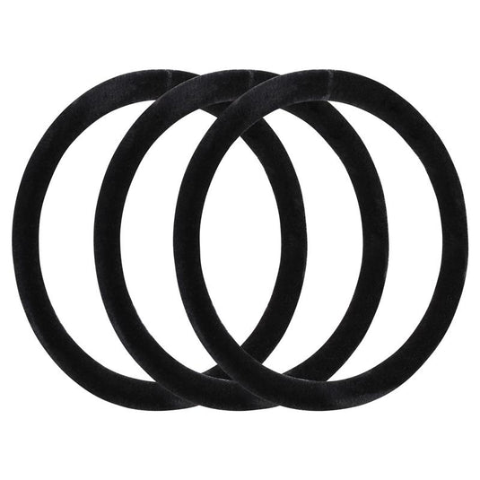 Lady Jayne 17024BK Velvet Hair Elastic Black 8 Pack
