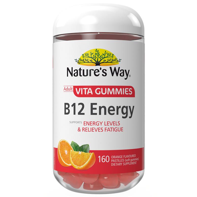 Load image into Gallery viewer, Nature's Way Adult Vita Gummies B12 Energy 160 Gummies Exclusive Size
