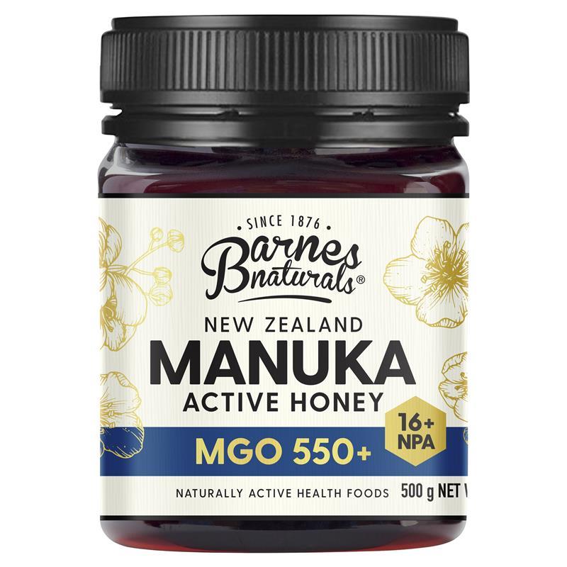 Load image into Gallery viewer, Barnes Naturals New Zealand Manuka Honey 500g MGO 550+
