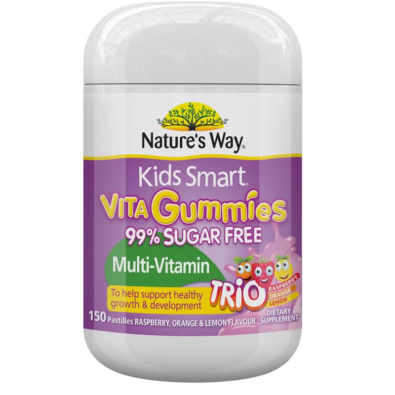Load image into Gallery viewer, Nature's Way Kids Smart Vita Gummies Sugar Free Multivitamin Trios 150 Pastilles
