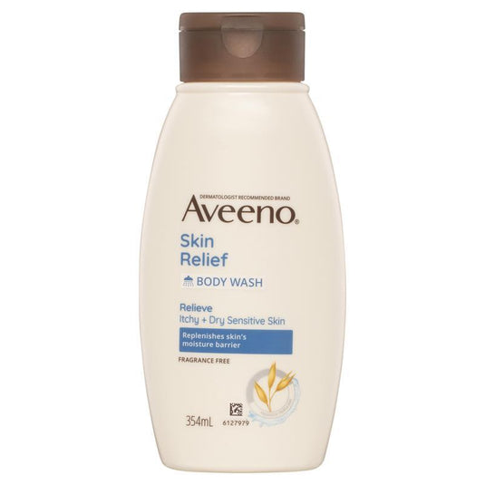 Aveeno Skin Relief Moisturising Fragrance Free Body Wash 354ml