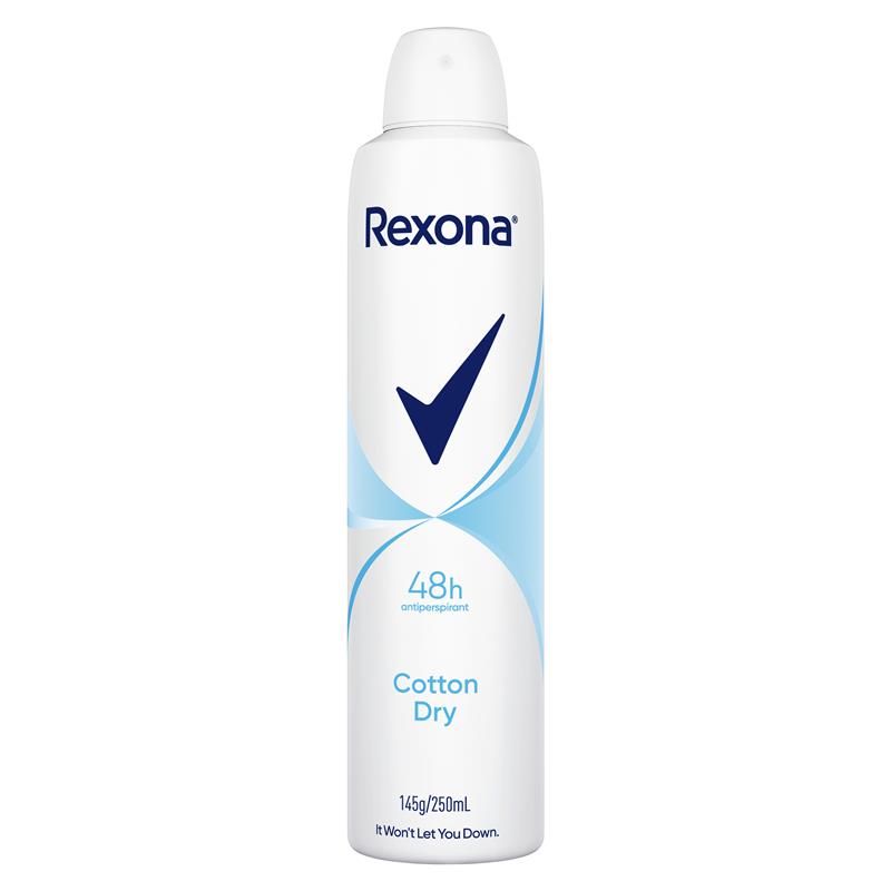 Load image into Gallery viewer, Rexona Women Antiperspirant Aerosol Cotton Dry 250ml
