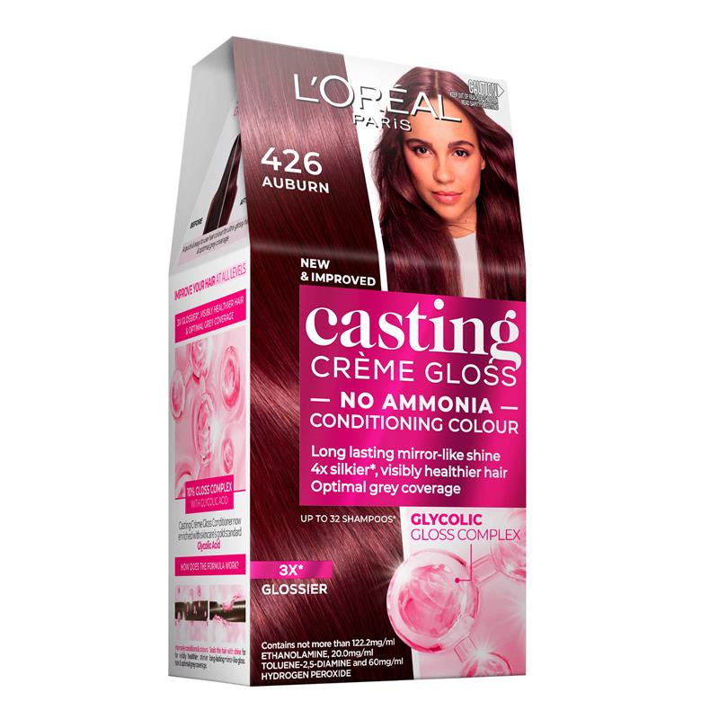 Load image into Gallery viewer, L'Oreal Paris Casting Creme Gloss Semi-Permanent Hair Colour - 426 Auburn (Ammonia Free)
