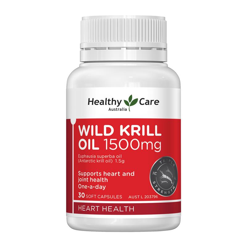 Load image into Gallery viewer, Healthy Care Wild Krill 1500mg 30 Soft Capsules
