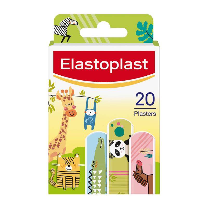 Load image into Gallery viewer, Elastoplast Kids Animal Plasters 20 Strips
