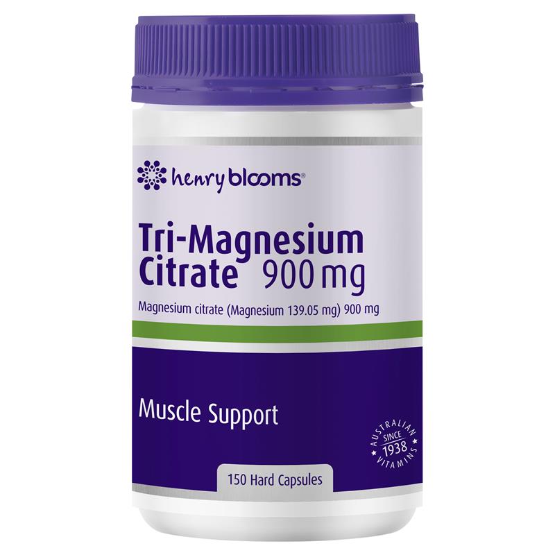 Load image into Gallery viewer, Henry Blooms Tri-Magnesium Citrate 900mg 150 Capsules Bulk Pack
