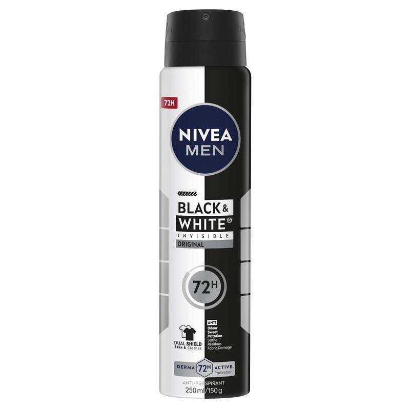 Load image into Gallery viewer, NIVEA MEN Black &amp; White Power Aerosol Deodorant 72H Protection 250ml
