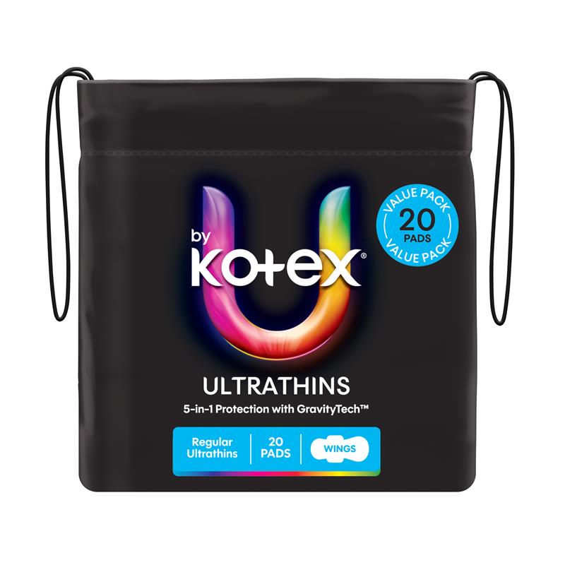Load image into Gallery viewer, U By Kotex Ultrathin Regular Wing Bulk Pack 20
