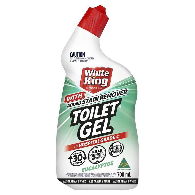Load image into Gallery viewer, White King Toilet Gel With Stain Remover Eucalyptus 700ml
