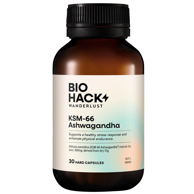 Load image into Gallery viewer, BioHack Wanderlust KSM-66 Ashwagandha 30 Capsules
