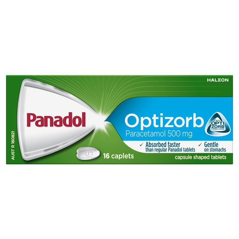 Load image into Gallery viewer, Panadol Optizorb Paracetamol Pain Relief 16 Caplets
