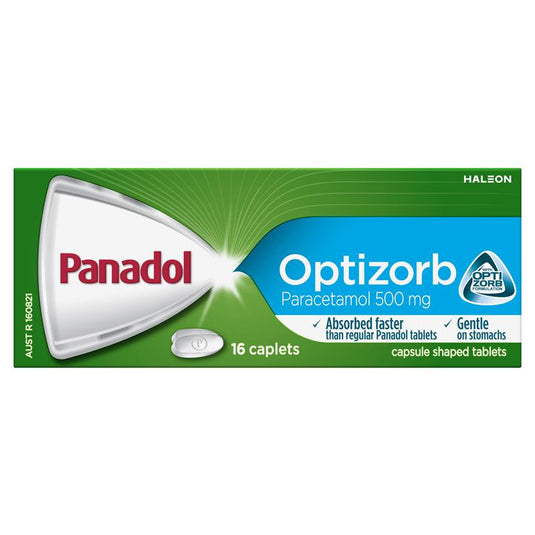 Panadol Optizorb Paracetamol Pain Relief 16 Caplets