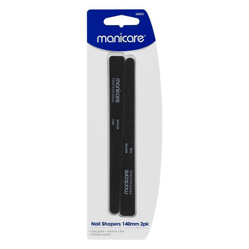 Load image into Gallery viewer, Manicare Nail Shapers 140mm 2 Pack Medium/Fine
