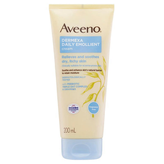 Aveeno Dermexa Daily Emollient Fragrance Free Body Cream 200ml