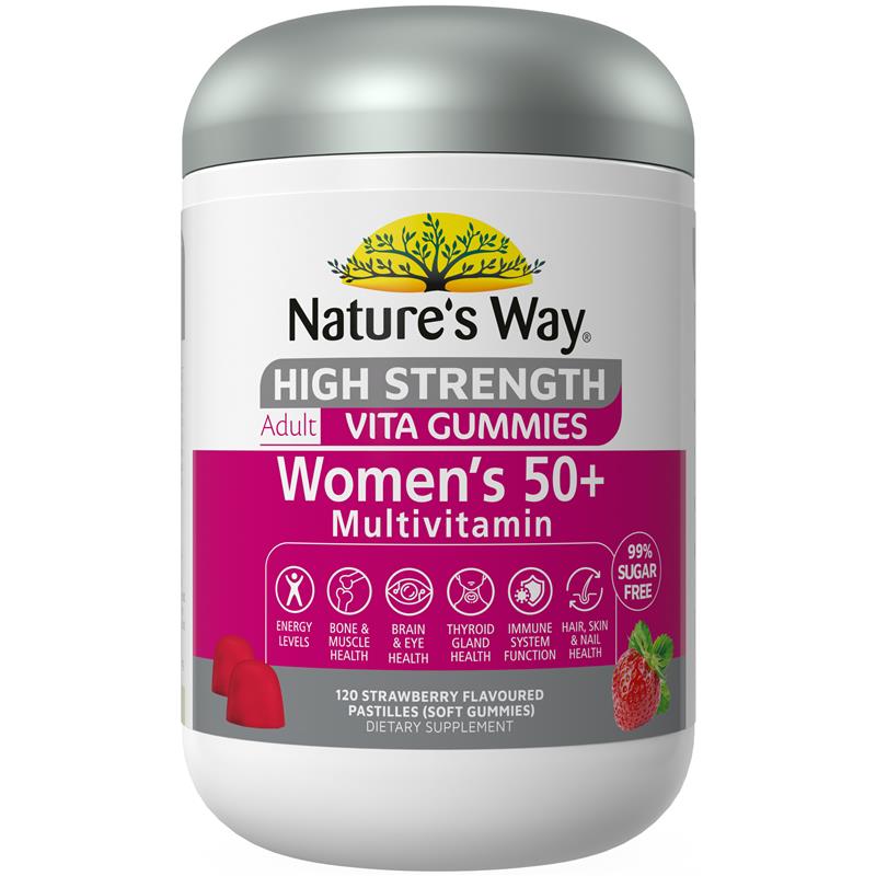 Load image into Gallery viewer, Nature's Way Adult Vita Gummies High Strength Women's 50+ 120 Gummies Exclusive Size
