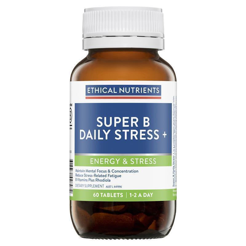 Load image into Gallery viewer, Ethical Nutrients Super B Daily Stress + 60 Tablets
