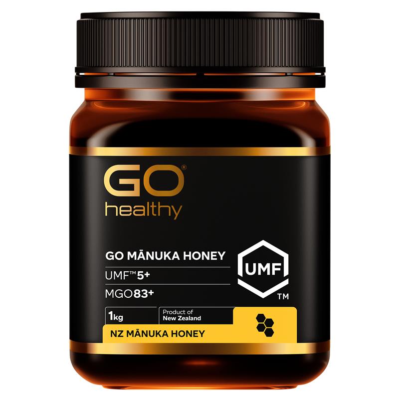 Load image into Gallery viewer, GO Healthy Manuka Honey UMF 5+ (MGO 80+) 1kg (Not For Sale In WA)
