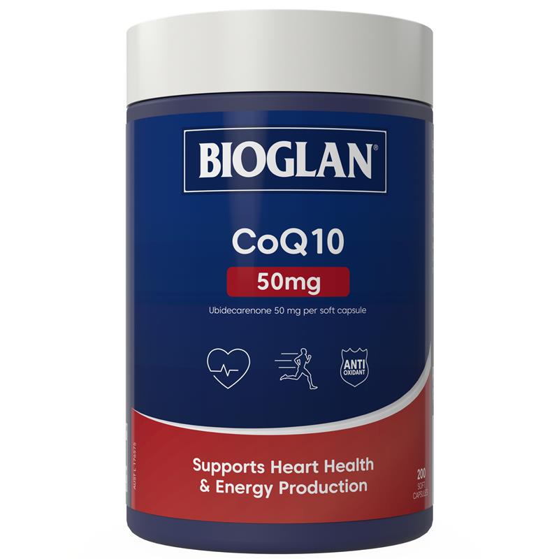 Load image into Gallery viewer, Bioglan CoQ10 50mg 200 Capsules
