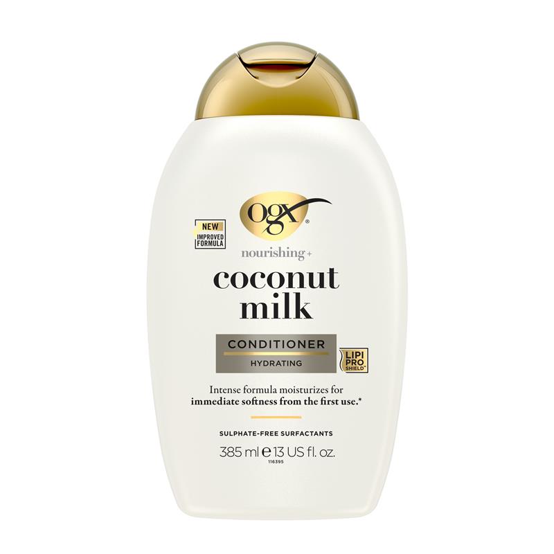 Load image into Gallery viewer, Ogx Nourishing + Hydrating Coconut Milk Conditioner For Dry Hair 385mL

