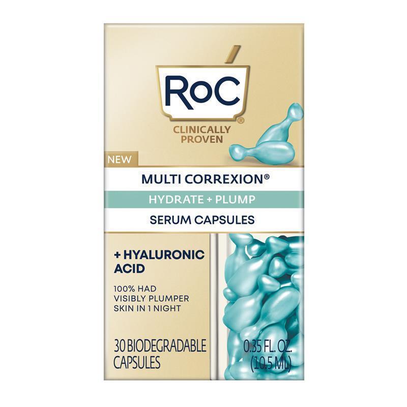 Load image into Gallery viewer, RoC Multi Correxion Hydrate &amp; Plump Night Serum Capsules 30 Pieces
