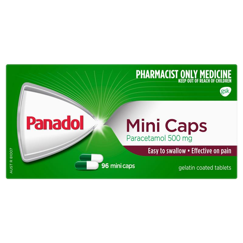 Load image into Gallery viewer, Panadol Paracetamol Pain Relief Mini Capsules 96 Capsules
