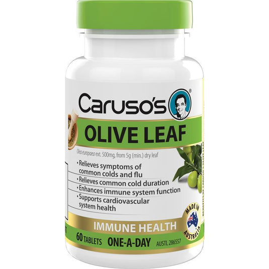 Carusos One a Day Olive Leaf 60 Tablets