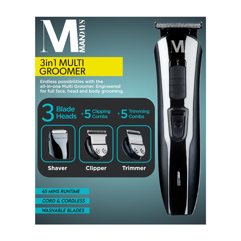 Load image into Gallery viewer, Mandays 3 In 1 Multi Groomer
