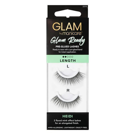 Glam By Manicare Glam Ready Pre-Glued Heidi Lashes Length