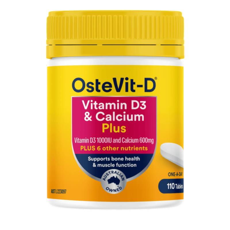 Load image into Gallery viewer, OsteVit-D Vitamin D3 &amp; Calcium Plus 110 Tablets

