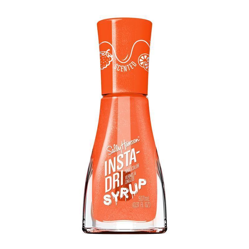 Load image into Gallery viewer, Sally Hansen Insta-Dri Scented Nail Polish Syrup Collection Oozing Orange 9.17ml Limited Edition
