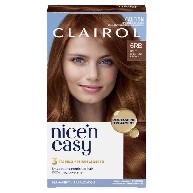 Load image into Gallery viewer, Clairol Nice N Easy 6RB Light Chestnut Brown Permanent Hair Colour
