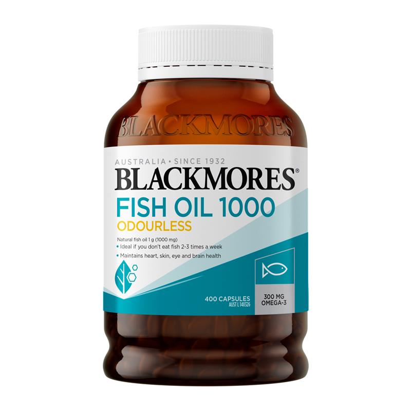 Load image into Gallery viewer, Blackmores Odourless Fish Oil 1000mg 400 Capsules
