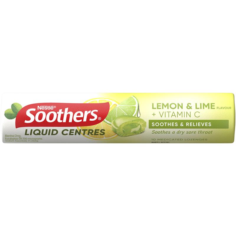 Load image into Gallery viewer, Soothers Liquid Center Lemon &amp; Lime 50g
