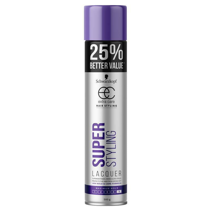 Load image into Gallery viewer, Schwarzkopf Extra Care Super Styling Lacquer Maximum Hold 500g
