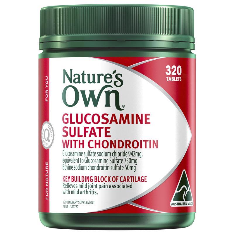 Load image into Gallery viewer, Nature's Own Glucosamine Sulfate With Chondroitin 320 Tablets
