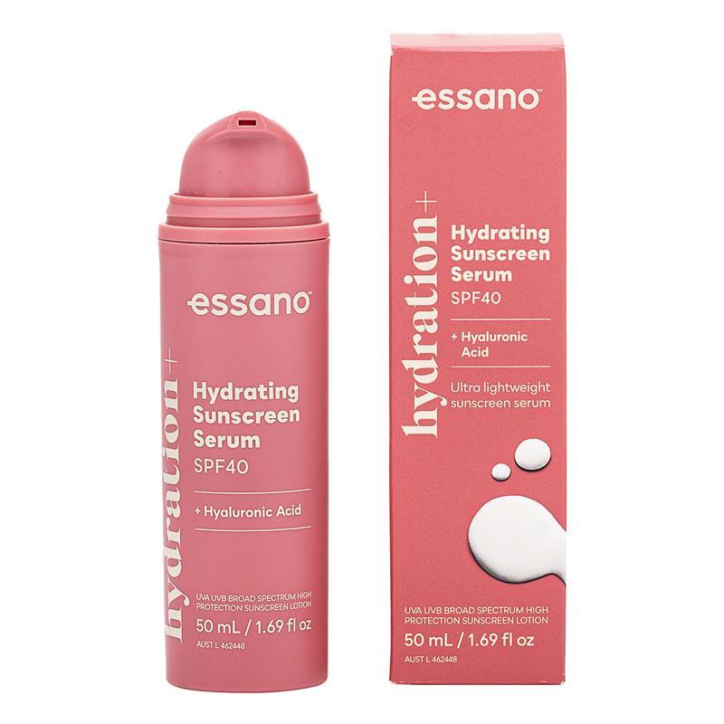 Load image into Gallery viewer, Essano Hydration+ Hydrating Sunscreen Serum SPF40 50ml
