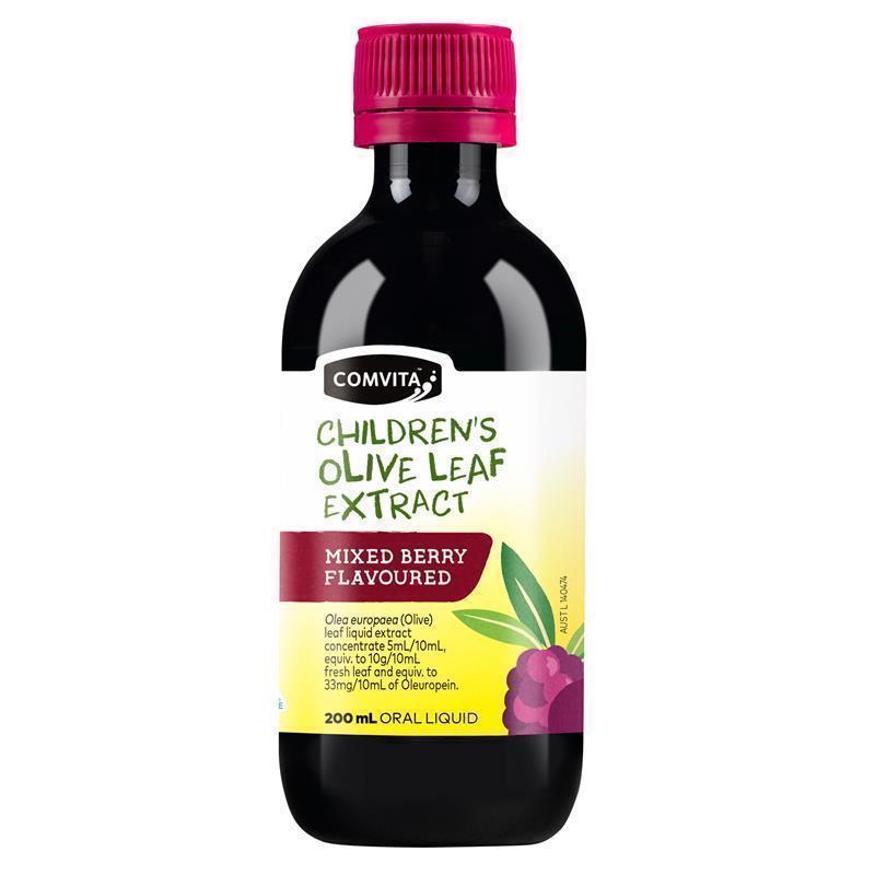 Load image into Gallery viewer, Comvita Olive Leaf Extract Children's Mixed Berry 200mL
